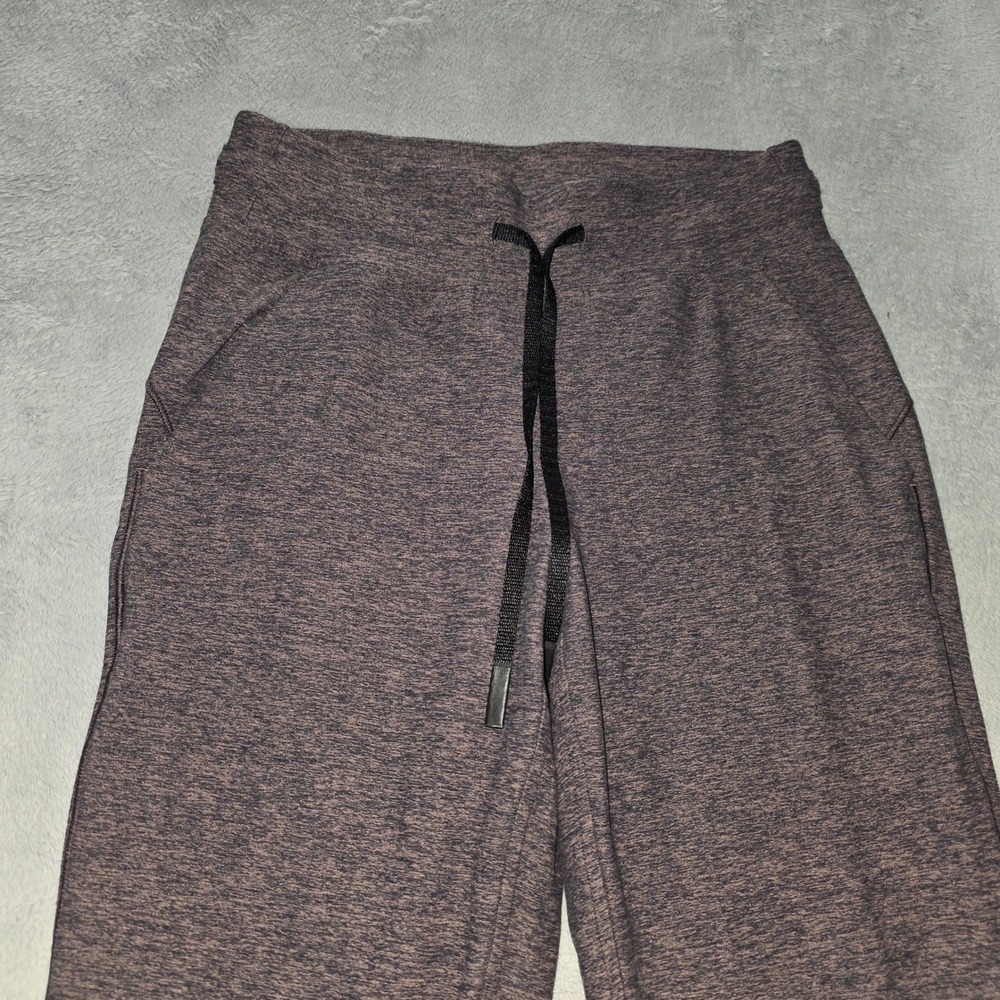 Lululemon Heathered Gray Joggers Athletic‎ Pants Drawstring Size 4